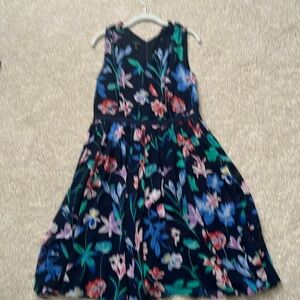 Women’s Ann Taylor dress size 10 petite , color navy floral